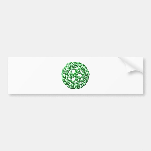 Celtic knot ornament celtic knot bumper sticker (Front)