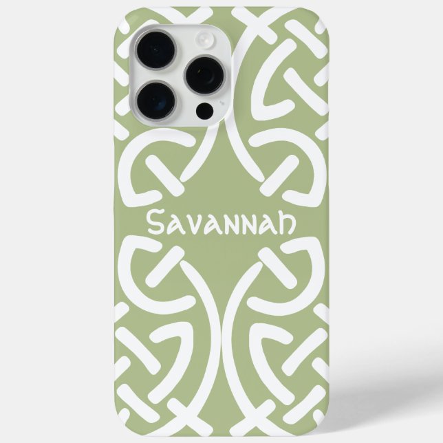 Celtic Knot Pattern Any Colour Personalised Case-Mate iPhone Case (Back)