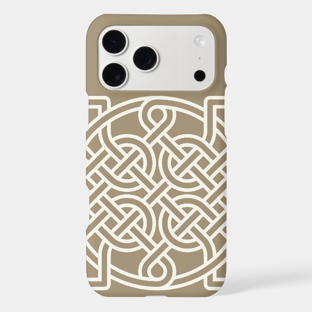 Celtic Knot Pattern Any Colour Personalised iPhone (Back)