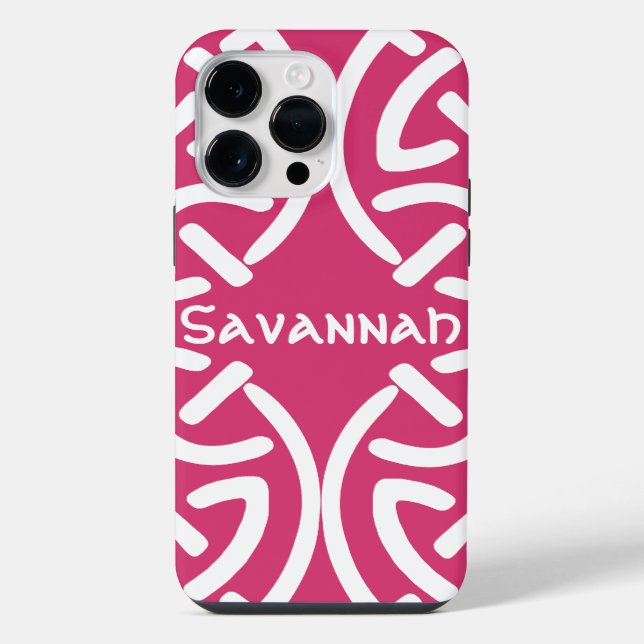 Celtic Knot Pattern Any Colour Personalised iPhone Case (Back)
