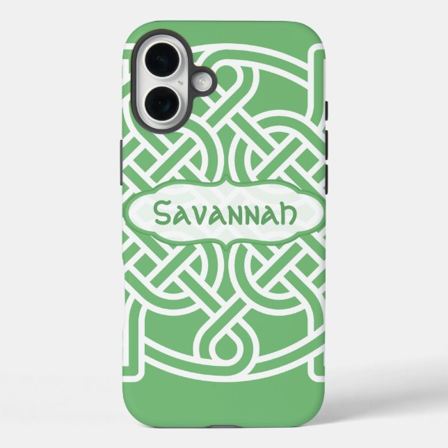 Celtic Knot Pattern Any Colour Personalised iPhone Case-Mate iPhone Case (Back)