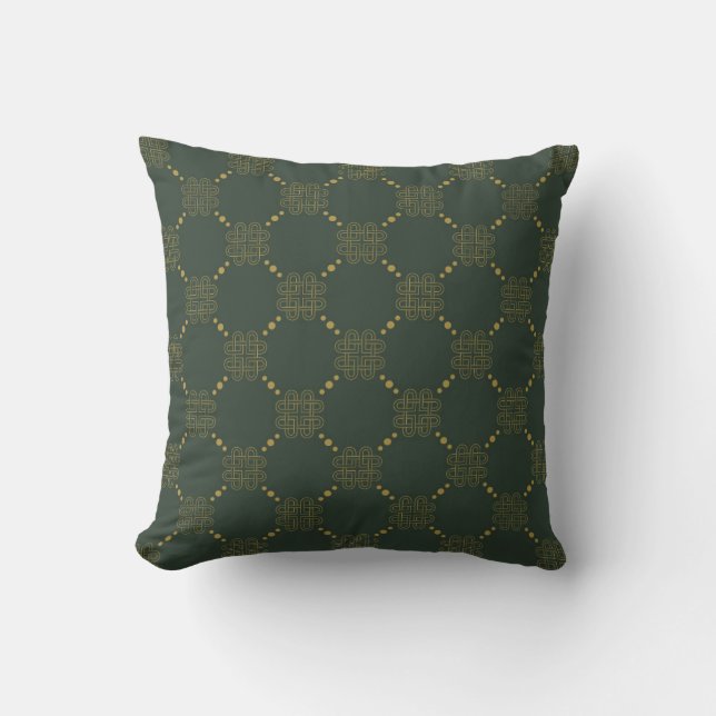 Celtic Knot Pattern Cushion (Front)