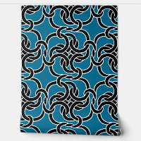 Celtic Knot Pattern Elegant Modern Black & Blue