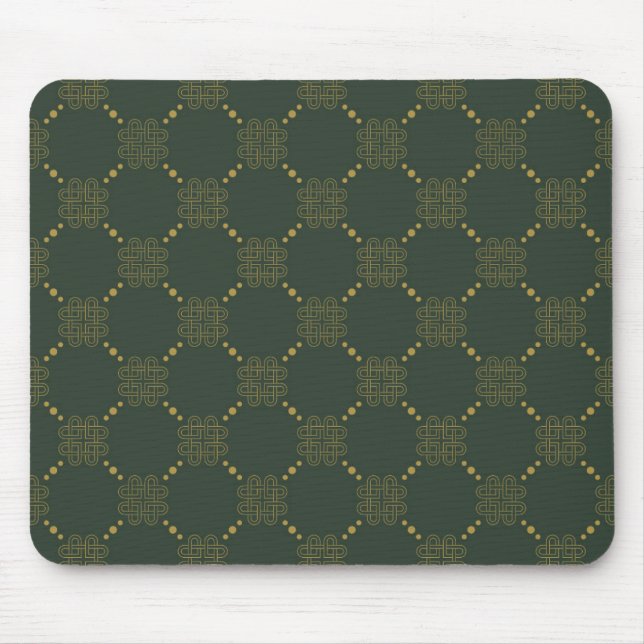 Celtic Knot Pattern Mouse Mat (Front)