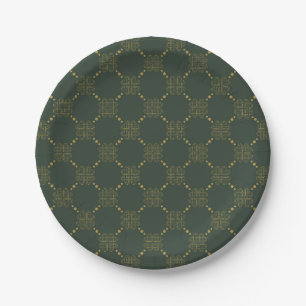 Celtic Knot Pattern Paper Plate