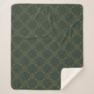 Celtic Knot Pattern Sherpa Blanket