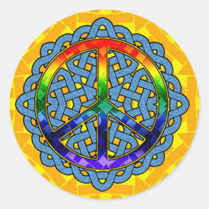 Celtic Knot Peace Stickers