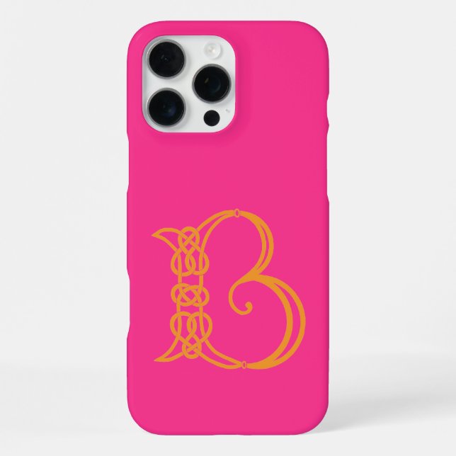 Celtic Knot Personalised B iPhone Case (Back)