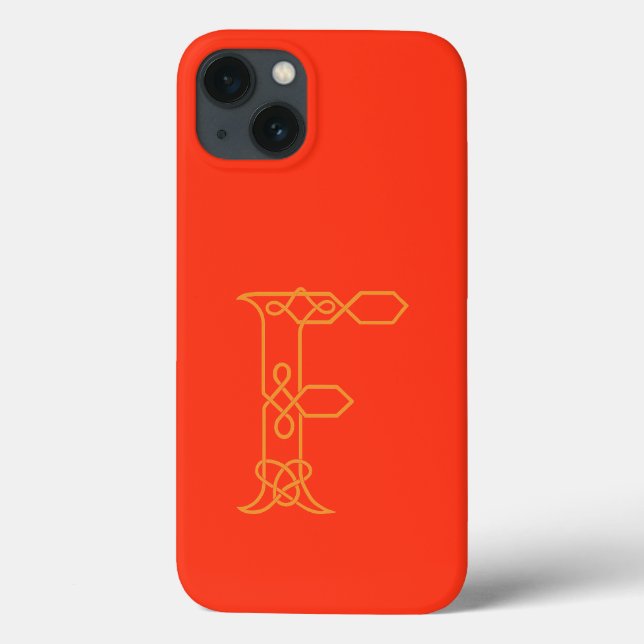 Celtic Knot Personalised F Case-Mate iPhone Case (Back)