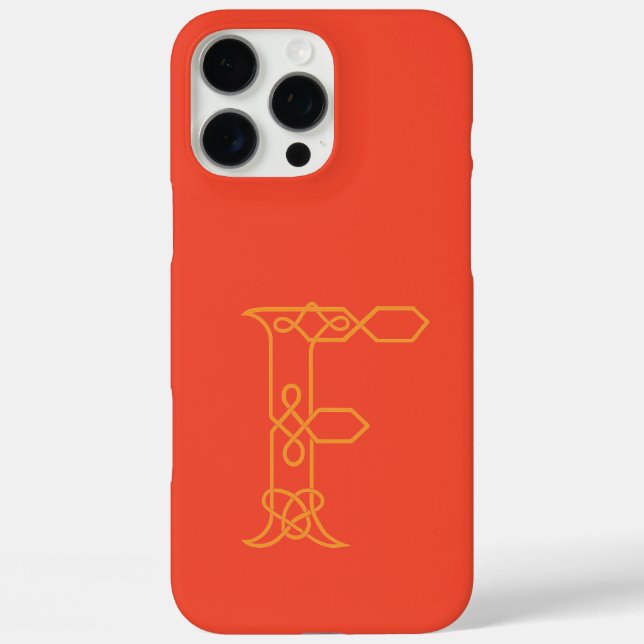 Celtic Knot Personalised F Case-Mate iPhone Case (Back)