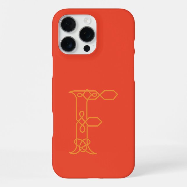 Celtic Knot Personalised F iPhone Case (Back)