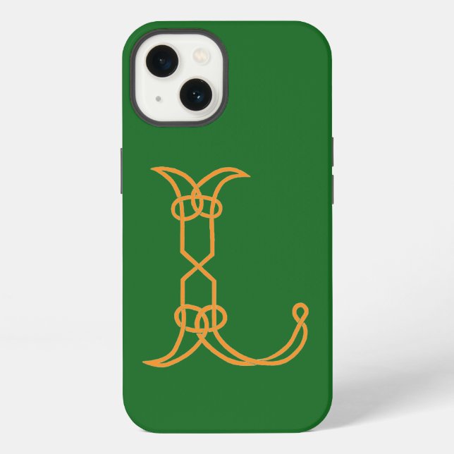 Celtic Knot Personalised L iPhone Case (Back)