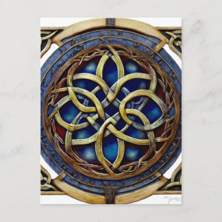 Celtic knot postcard