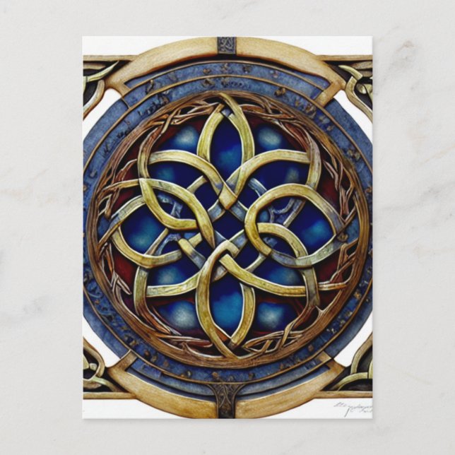 Celtic knot postcard (Front)
