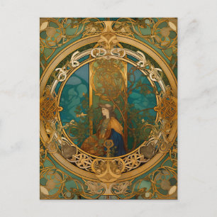 Celtic Knot Queen Colourful Knotwork Postcard