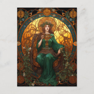 Celtic Knot Queen Colourful Knotwork Postcard