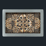 Celtic Knot Rectangular Belt Buckle<br><div class="desc">Stylised Celtic shield knot pattern on the Case. Pattern will be great for St. Patrick's Day. Men's Fashion Gifts.</div>