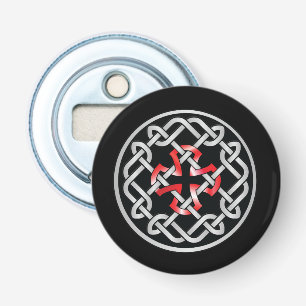 Celtic Knot Red Metallic Bottle Opener