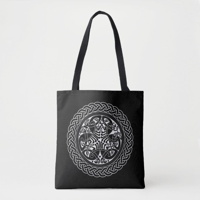 Celtic Knot Ring With Birds Tote Bag (Front)