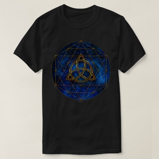 Celtic Knot Sacred Geometry Spiritual T-Shirt (Design Front)