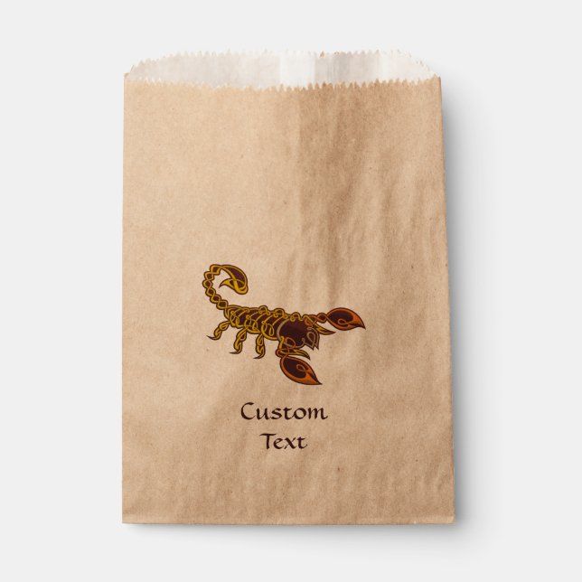 Celtic Knot Scorpion Favour Bags (Front)