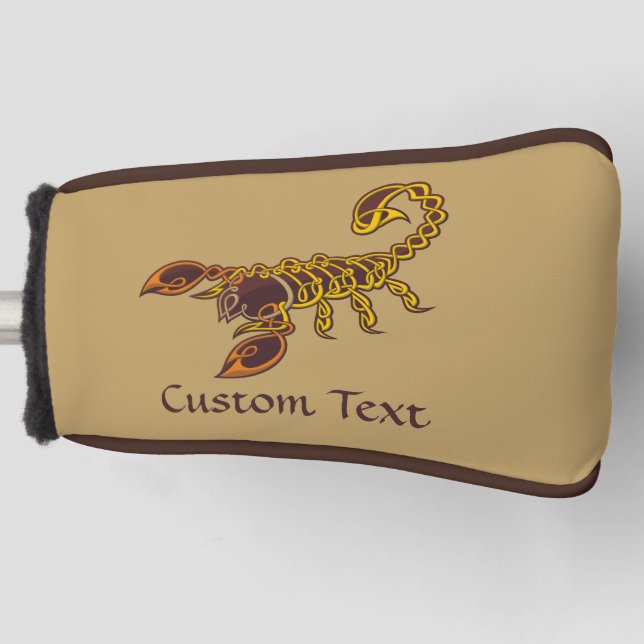 Celtic Knot Scorpion Golf Head Cover (Front)