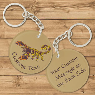 Celtic Knot Scorpion Keychain