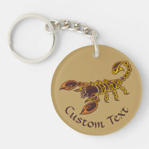 Celtic Knot Scorpion Keychain