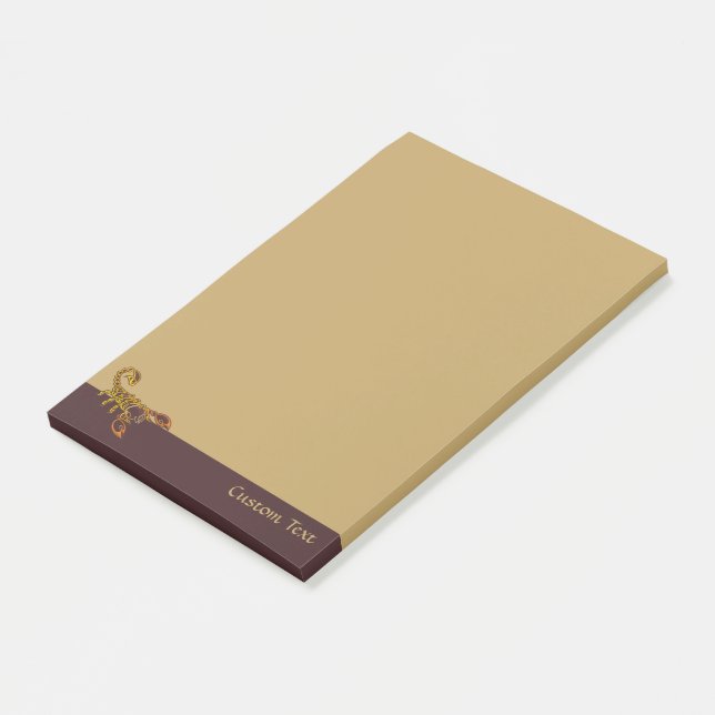 Celtic Knot Scorpion Post-it Notes (Angled)