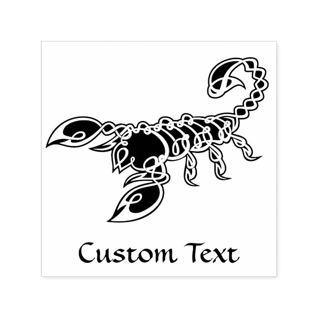 Celtic Knot Scorpion Self-inking Stamp (Design)