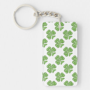 Celtic Knot Shamrock Key Ring
