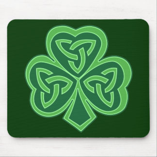 Celtic Knot Shamrock Mouse Mat