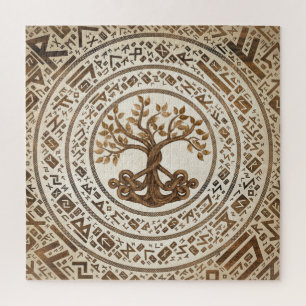 Celtic Knot Tree of life -Yggdrasil Jigsaw Puzzle