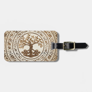 Celtic Knot Tree of life -Yggdrasil Luggage Tag