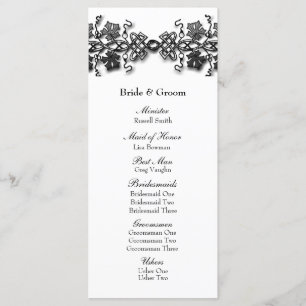 Celtic Knot Twining Vines Wedding Program Programme