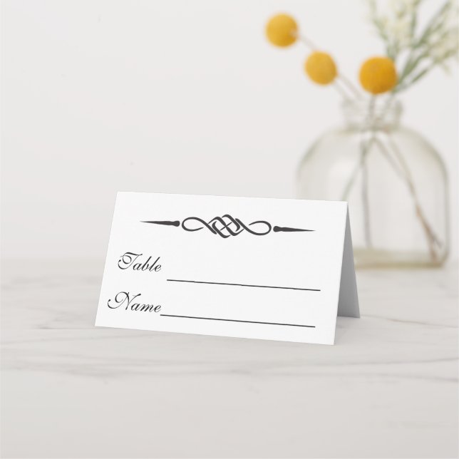 Celtic Knot Wedding Place Card (Front)