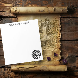 Celtic Knot Work Circle Notepad