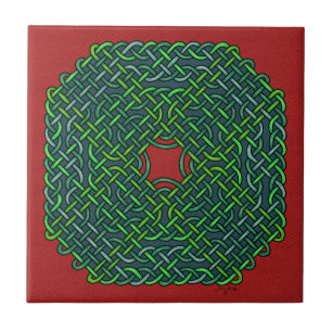celtic knot wreath tile
