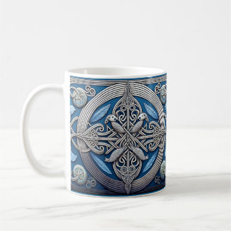 Celtic Knots and Birds Coffee Mug
