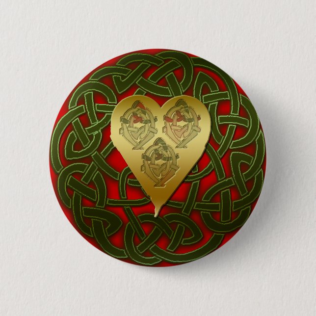 CELTIC KNOTS Collection 6 Cm Round Badge (Front)