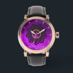 CELTIC KNOTS FLOWER AND PURPLE AMETHYST GEM STONES WATCH<br><div class="desc">Elegant and unique design , pink gem stones with celtic knots. Very accurated nurbs modelling and rendering in 3D  by Bulgan Lumini .Part from series Hyper Talismans</div>