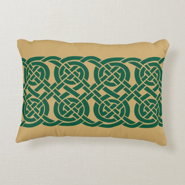 Celtic Knots Frieze Pattern Decorative Cushion (Back)