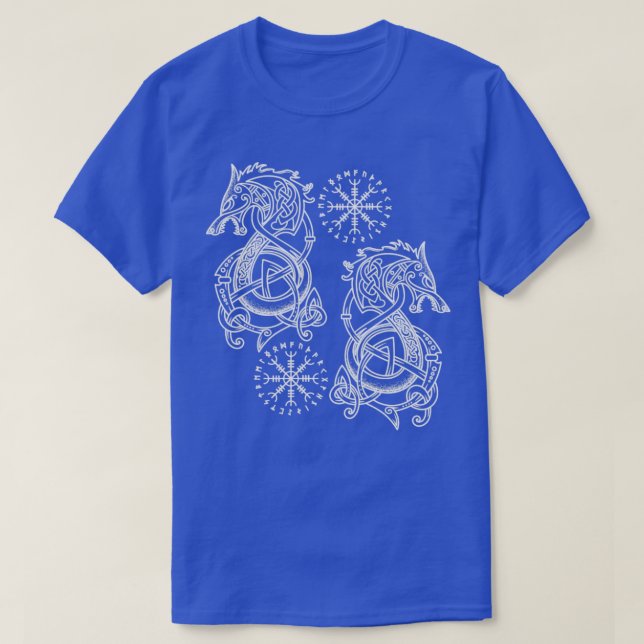 Celtic Knots Nordic Mythology Scandinavian Viking T-Shirt (Design Front)