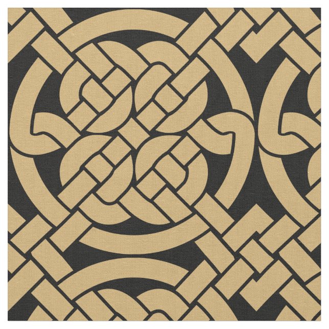 Celtic Knots Pattern Fabric (Close Up)