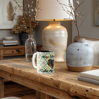 Celtic Knots Personalised design Text and Image. Two-Tone Coffee Mug