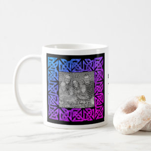 Celtic Knots Rainbow Personalized Photo Coffee Mug