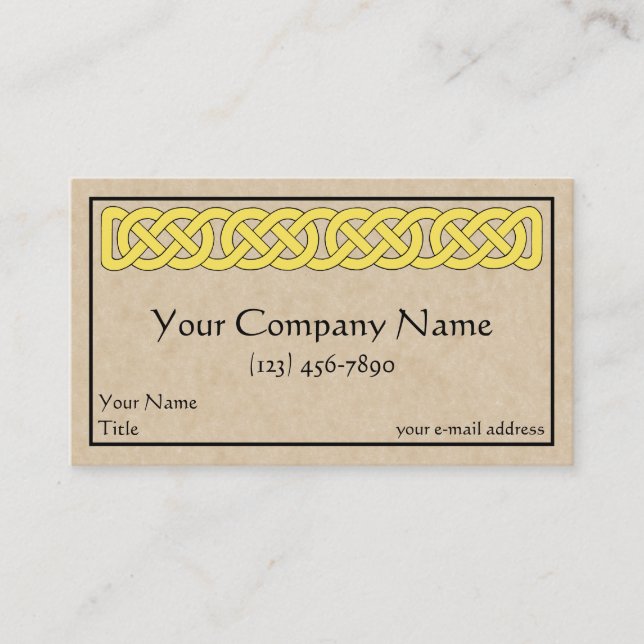 Celtic Knotwork Band Business Card (Front)