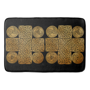 Celtic Knotwork Cross Bath Mat