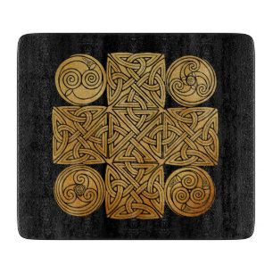 Celtic Knotwork Cross Cutting Board