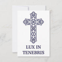 Celtic Knotwork Cross Holy Card | Pater Noster